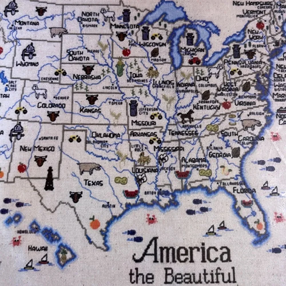 Sue Hillis Designs Counted Cross Stitch Kit - America The Beautiful - NEW